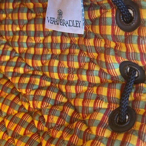 Vera Bradley small backpack, 13" x 11" with matching cosmetics bag, 9" x 7" - Picture 2 of 5